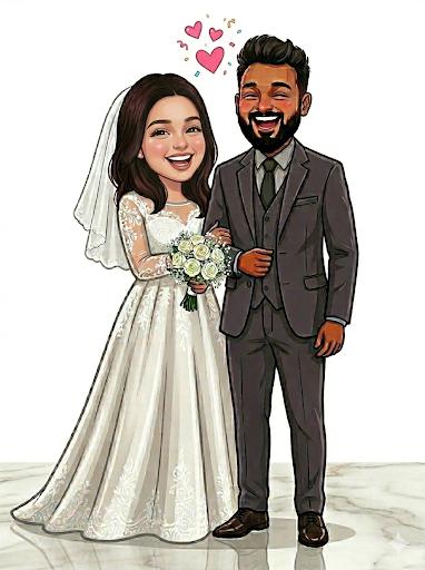 Gladson and Reeba Cartoon